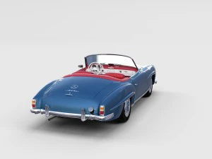 full mercedes 190sl pack 3D Model