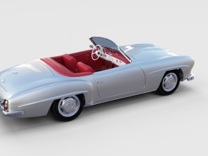 full mercedes 190sl pack 3D Модель