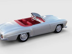 full mercedes 190sl pack 3D Model