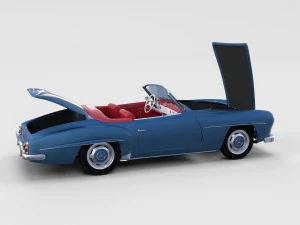 full mercedes 190sl pack 3D Model
