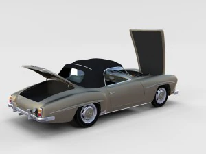 full mercedes 190sl pack 3D Model