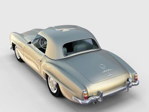 full mercedes 190sl pack 3D Model