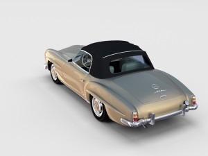 full mercedes 190sl pack 3D Модель