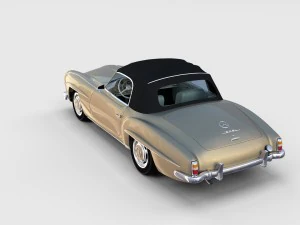 full mercedes 190sl pack 3D Model