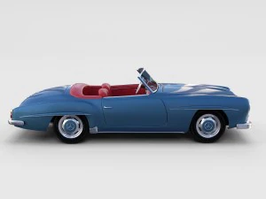 full mercedes 190sl pack 3D Model