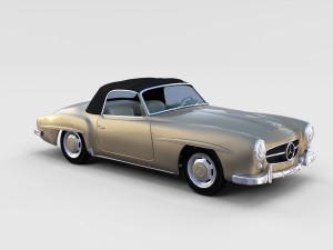 full mercedes 190sl pack 3D Модель