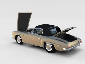 full mercedes 190sl pack 3D Model