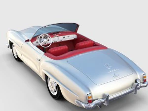 full mercedes 190sl pack 3D Model