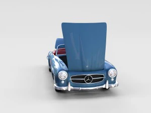 full mercedes 190sl pack 3D Model