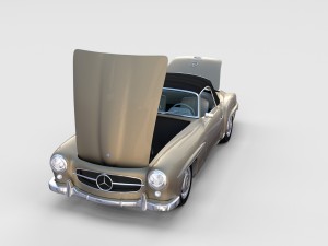 full mercedes 190sl pack 3D Модель