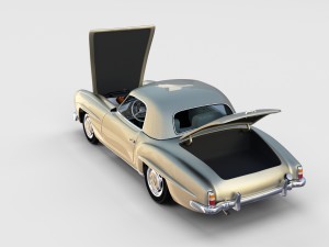 full mercedes 190sl pack 3D Модель