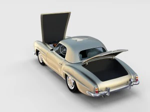 full mercedes 190sl pack 3D Model
