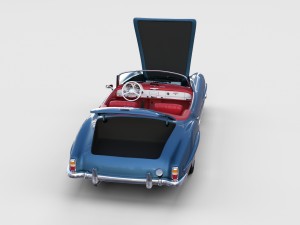 full mercedes 190sl pack 3D Модель
