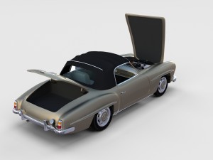 full mercedes 190sl pack 3D Модель