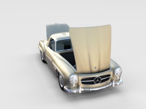 full mercedes 190sl pack 3D Модель