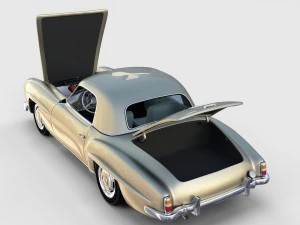 full mercedes 190sl pack 3D Model