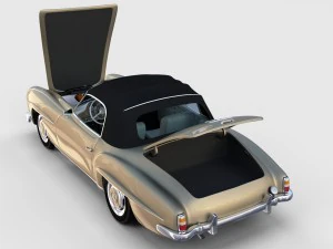 full mercedes 190sl pack 3D Model