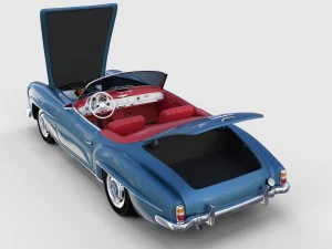 full mercedes 190sl pack 3D Model