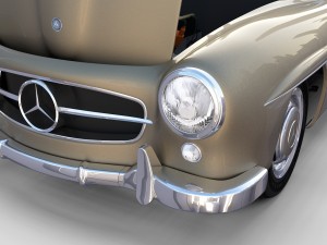 full mercedes 190sl pack 3D Модель