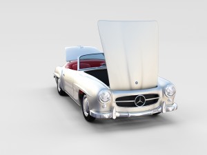 full mercedes 190sl pack 3D Модель