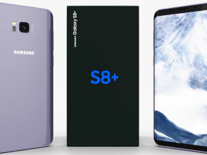 samsung galaxy s8 plus gris orqu&iacute;dea Modelo 3D