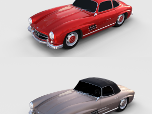mercedes 300sl pack 3Dモデル