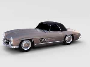 mercedes 300sl pack 3D मॉडल