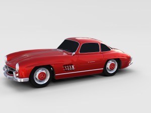 mercedes 300sl pack 3D मॉडल