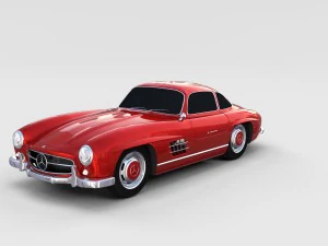 mercedes 300sl pack 3D Model