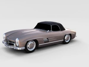 mercedes 300sl pack 3D Model