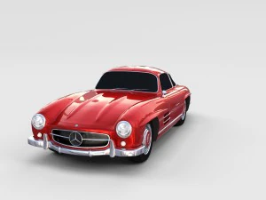 mercedes 300sl pack 3D Model