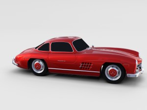 mercedes 300sl pack 3D मॉडल