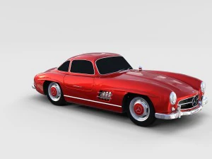 mercedes 300sl pack 3D Model