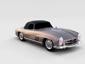 mercedes 300sl pack 3D Model