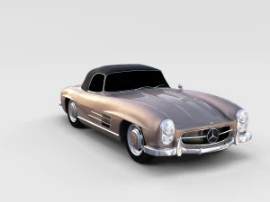 mercedes 300sl pack 3D Model