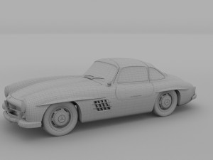 mercedes 300sl pack 3D मॉडल