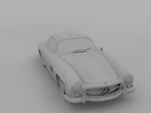 mercedes 300sl pack 3D Model