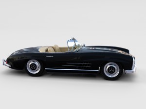 mercedes 300sl with interior pack 3D Модель