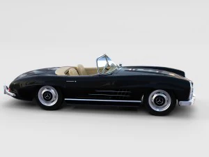 mercedes 300sl avec pack int&eacute;rieur Modèle 3D
