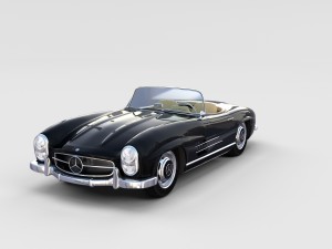 mercedes 300sl with interior pack 3D Модель