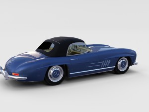 mercedes 300sl with interior pack 3D Модель