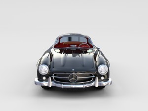 mercedes 300sl with interior pack 3D Модель