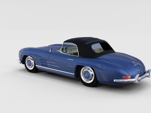 mercedes 300sl with interior pack 3D Модель