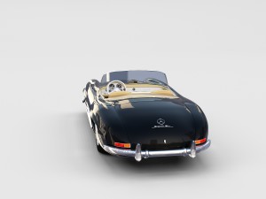 mercedes 300sl with interior pack 3D Модель