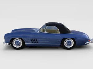 mercedes 300sl avec pack int&eacute;rieur Modèle 3D