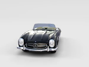 mercedes 300sl avec pack int&eacute;rieur Modèle 3D