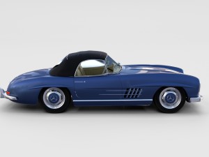 mercedes 300sl with interior pack 3D Модель