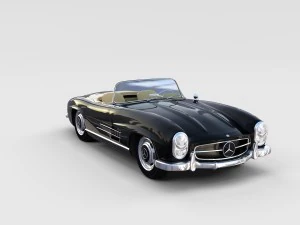 mercedes 300sl avec pack int&eacute;rieur Modèle 3D