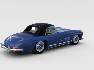 mercedes 300sl with interior pack 3D Модель