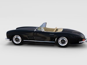 mercedes 300sl with interior pack 3D Модель